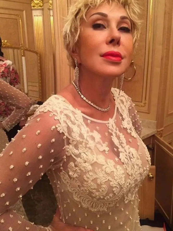 Любовь Успенская в платье ALLACOUTURE